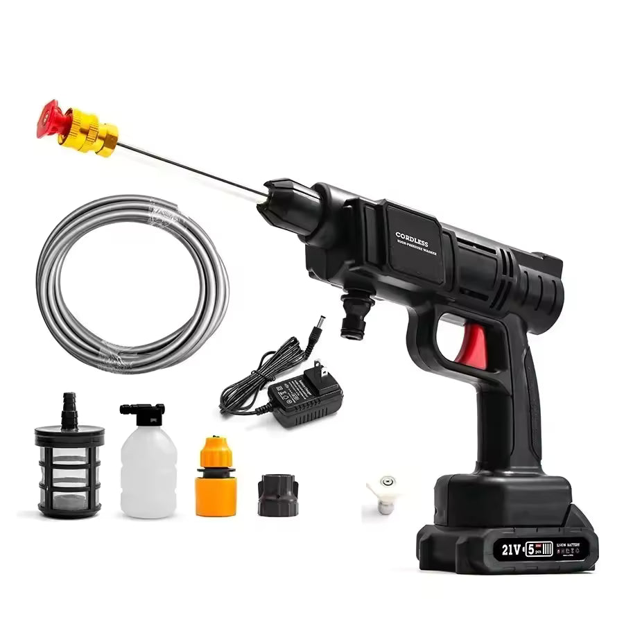 🚿 Hidrolavadora Portátil Inalámbrica 48V con Doble Batería 🔋