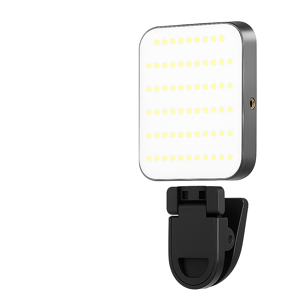 Luz RGB Magnética W80 para Celular – Recargable y con Doble Tono de Luz