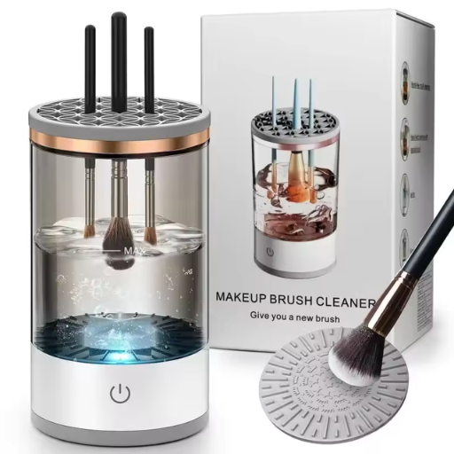 Limpiador Eléctrico de Brochas de Maquillaje – Limpieza Profunda en Segundos