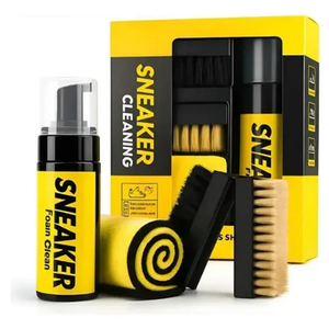 Kit de Limpieza para Zapatillas con Espuma Blanqueadora | Limpiador de Sneakers con Cepillo