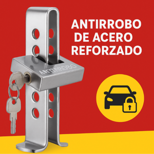 🚘 Trabapedal Antirrobo Universal para Autos – Seguridad Total con Llave