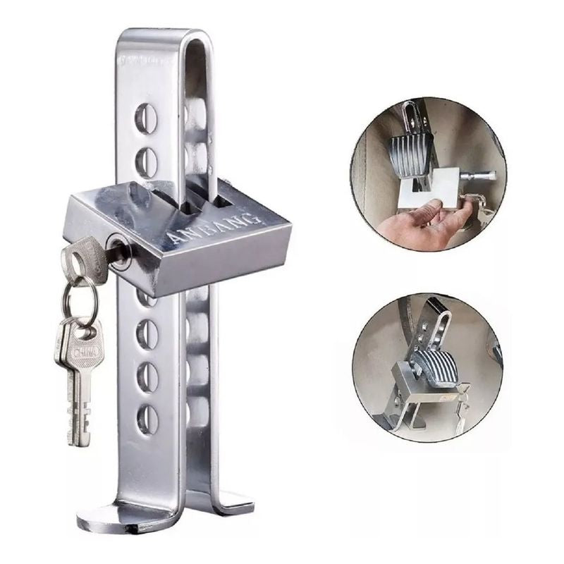 🚘 Trabapedal Antirrobo Universal para Autos – Seguridad Total con Llave