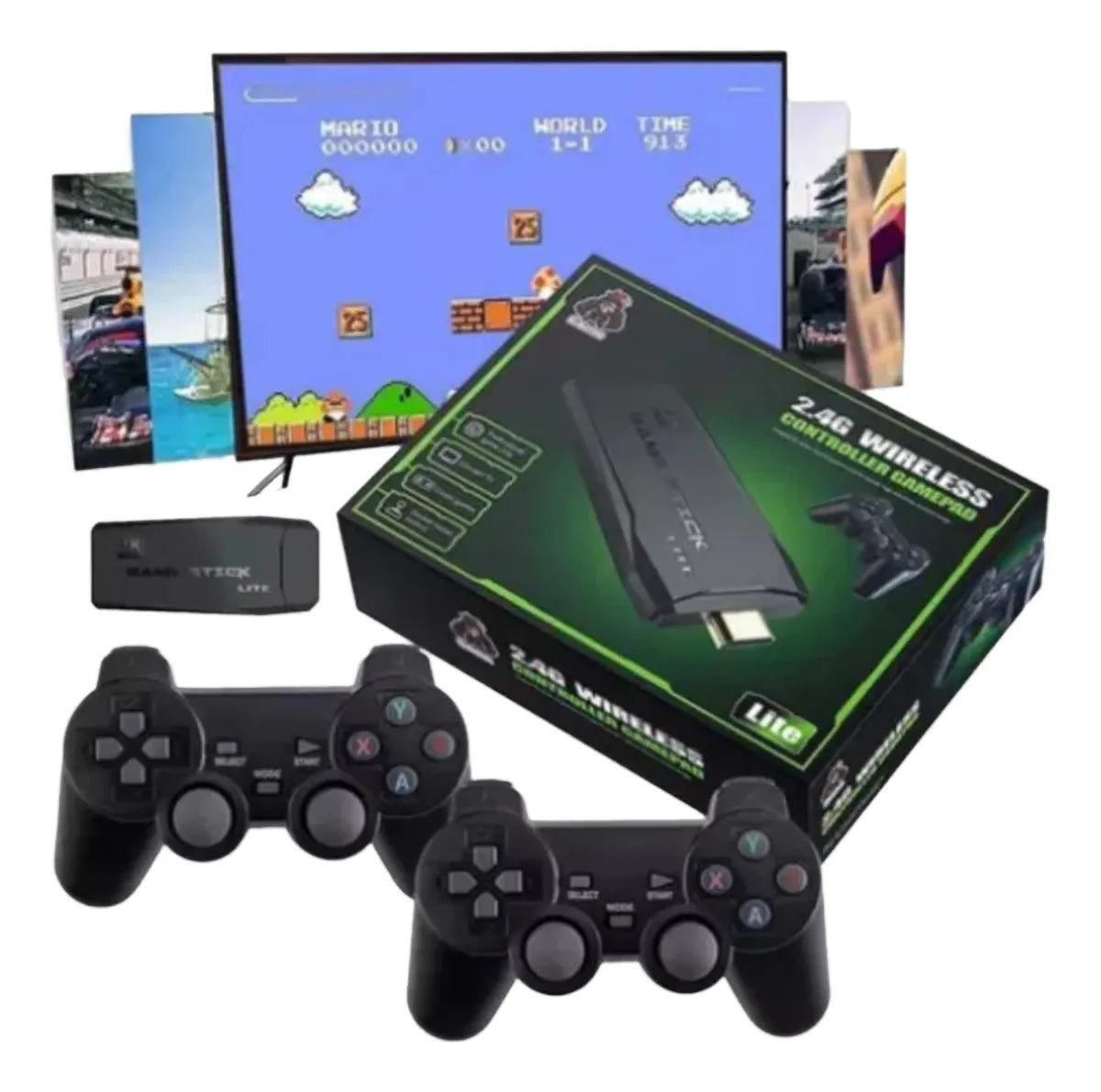 Mini Consola Juegos Retro Inalámbrico 4k Hdmi 10000+ 64gb