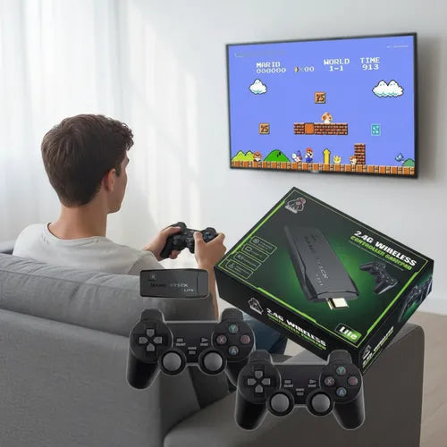 Mini Consola Juegos Retro Inalámbrico 4k Hdmi 10000+ 64gb