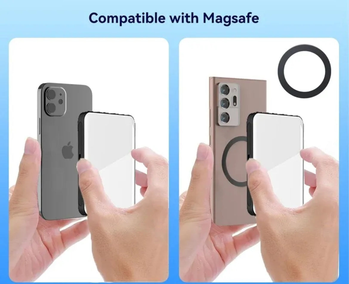 Luz RGB Magnética W80 para Celular – Recargable y con Doble Tono de Luz