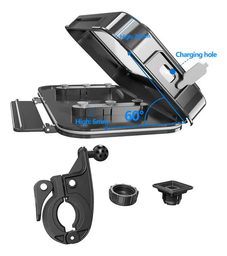 Soporte Porta Celular Para Moto Y Bicicleta Impermeable 360°