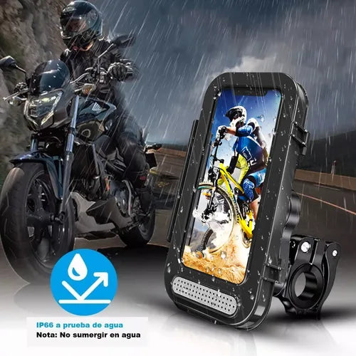 Soporte Porta Celular Para Moto Y Bicicleta Impermeable 360°