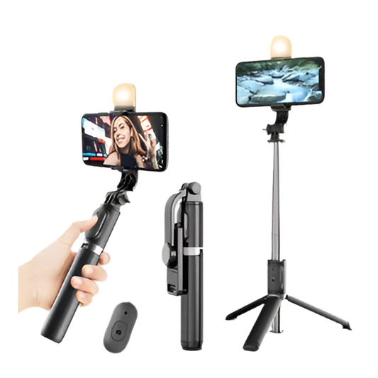 Trípode Palo De Selfie 1,70 Cm Para Celular Con Bluetooth