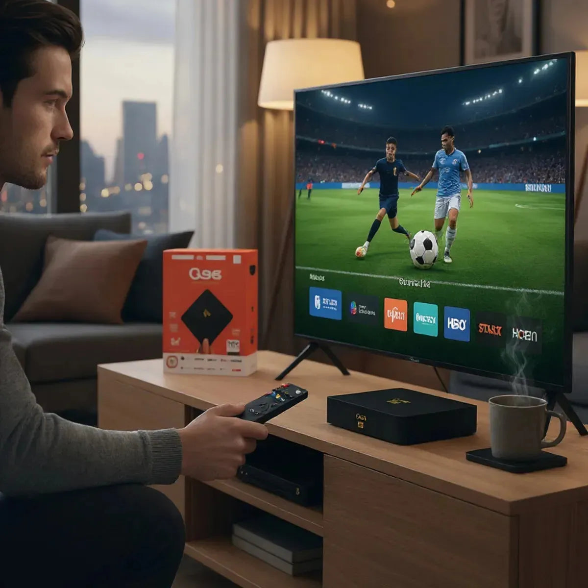 TV Box 4K Q96 Android 14